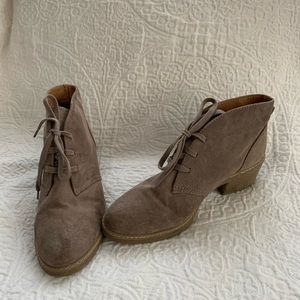Tan booties